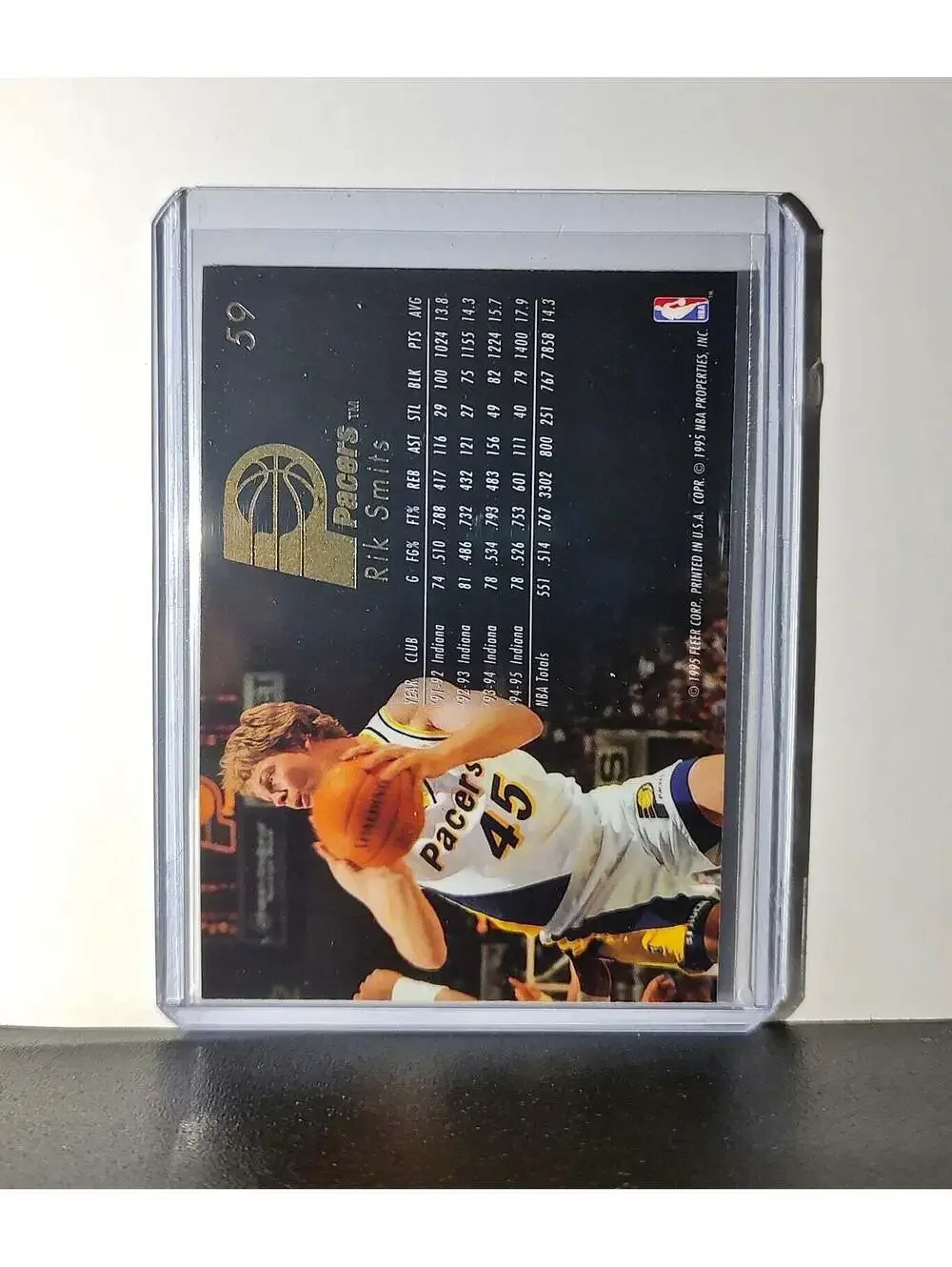 Rik Smits 1995-96 Flair NBA #59 Card Indiana Pacers
